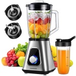 SHARDOR 1200W Countertop and Personal Blender Combo